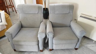 Sillón relax reclinable Ikea gris marca MUREN