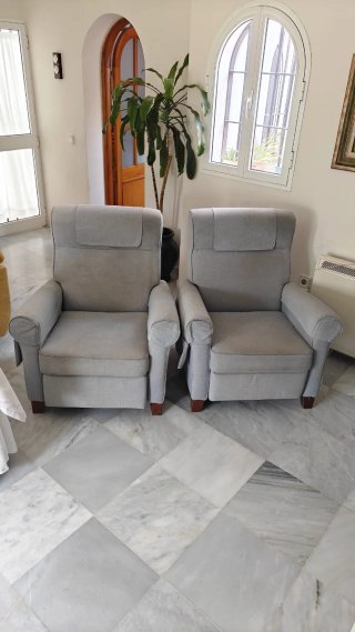 Sillón relax reclinable Ikea gris marca MUREN