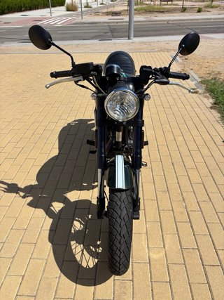 Moto Hanway Raw 125 Cafe Racer Verde
