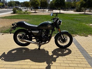 Moto Hanway Raw 125 Cafe Racer Verde