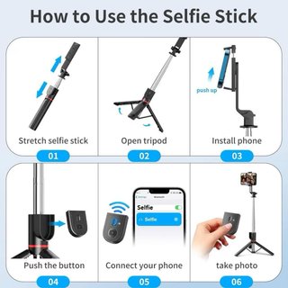 Palo Selfie Trípode Móvil Bluetooth