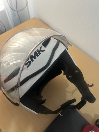 Casco de moto SMK blanco