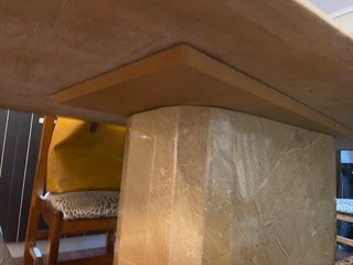 Mesa de Comedor, 6Sillas Madera y lampara de pies
