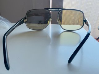 Gafas de sol vintage plateadas y marrones