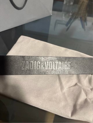 Cinturón Zadig & Voltaire Negro y Dorado
