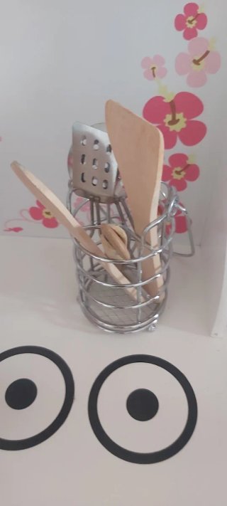 Cocinita infantil rosa y blanca de madera