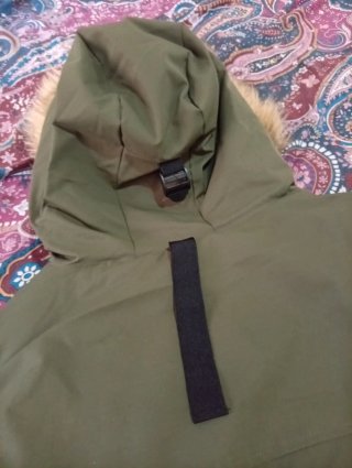 Chaqueta Parka Zara Hombre Verde