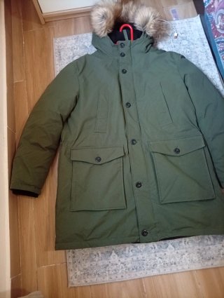 Chaqueta Parka Zara Hombre Verde