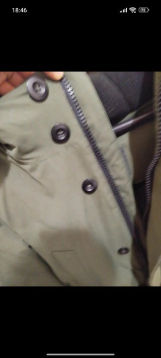 Chaqueta Parka Zara Hombre Verde