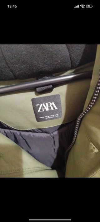 Chaqueta Parka Zara Hombre Verde
