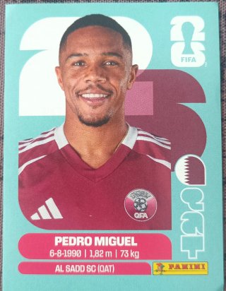 Cromo Panini Pedro Miguel Mundial 2026