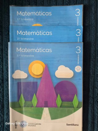 Libros de matematicas, tercero de primaria .