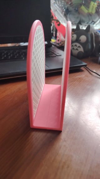 Servilletero Diseño Rattan rosa y blanco