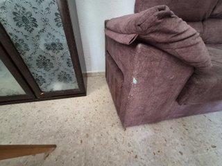 Sofá modular tela marrón