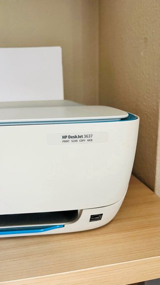 Impresora HP Blanca y Azul