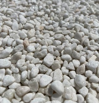 Piedra mármol Canto rodado Blanco 6/12 mm 20kg