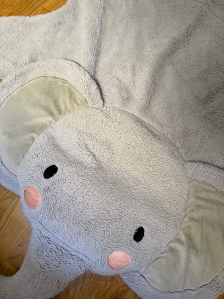 Alfombra Manta Elefante Zara Home Gris