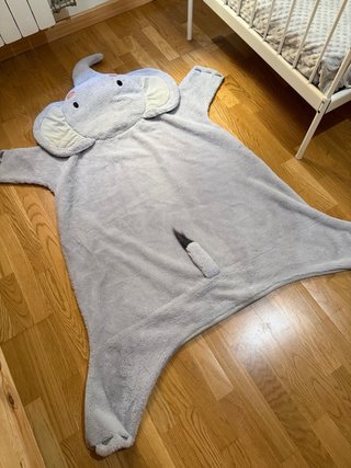 Alfombra Manta Elefante Zara Home Gris