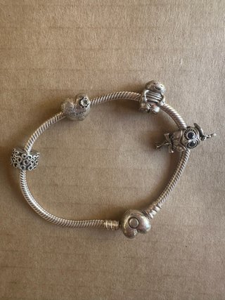 Pulsera Pandora Corazón Plata