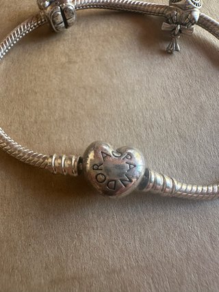 Pulsera Pandora Corazón Plata