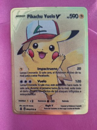 Carta Pokémon Pikachu Vuelo Metal