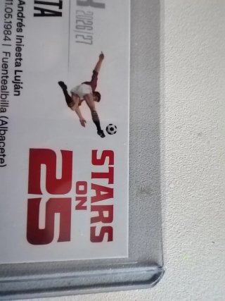 Cromo Panini Iniesta Stars on 25 Edición Única