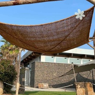 Toldo Sombreo 3x3 Fibra Coco + 4 Anclajes / vela