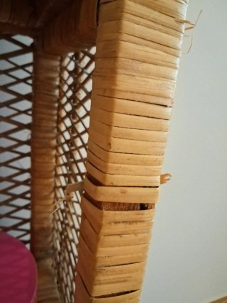 Estantería vintage ratán