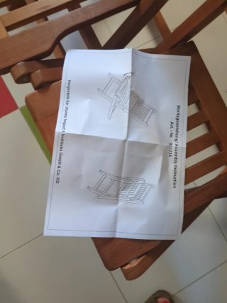 Sillas de teka FSC para niños