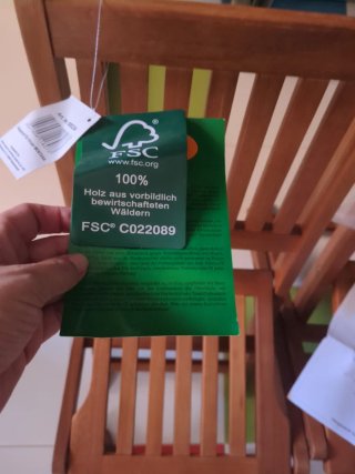 Sillas de teka FSC para niños