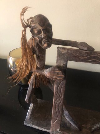 Talla de madera figuras marco