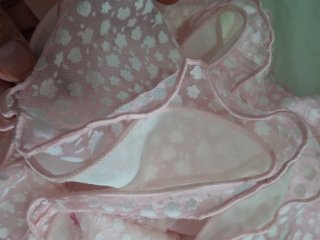 Traje de flamenca rosa con volantes TALLA 92CM
