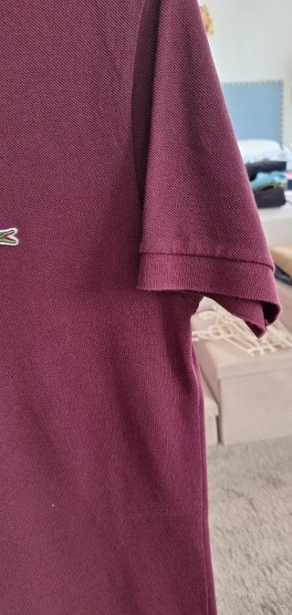 Polo Lacoste Morado Talla S
