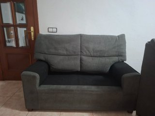 Juego sofás 3 y 2 plazas tela