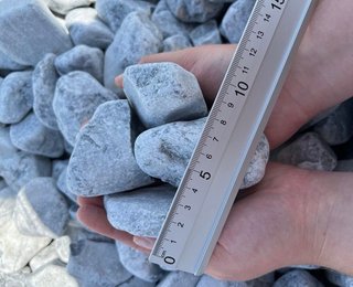 Piedra mármol Canto rodado 40/60mm GRIS NEVADO