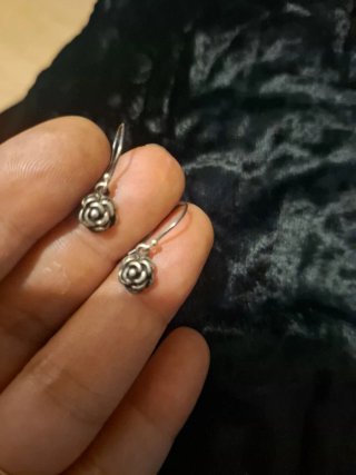 Pendientes Plata Ley Flor