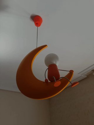 Lámpara Luna Infantil Naranja
