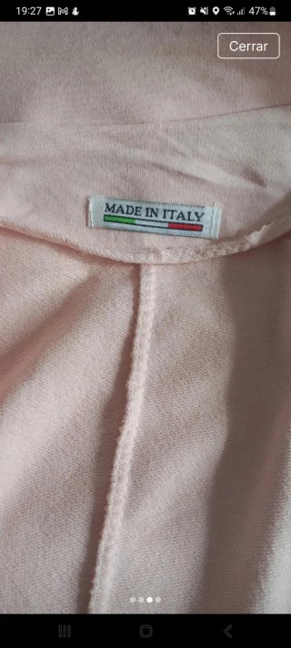 Chaqueta militar rosa Talla L