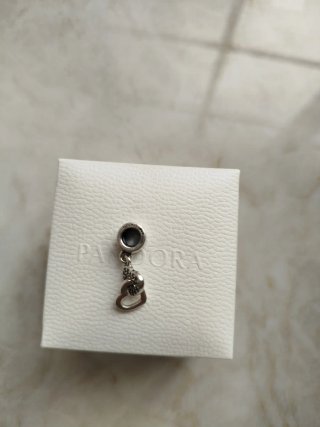 Charm Pandora Corazones Entrelazados Plata
