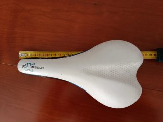 Sillín bicicleta blanco