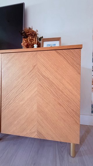 Mueble TV Ikea Madera Roble.