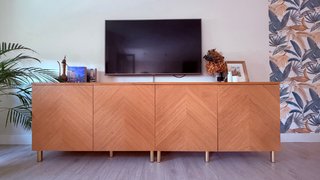 Mueble TV Ikea Madera Roble.