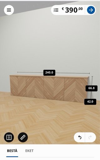 Mueble TV Ikea Madera Roble.