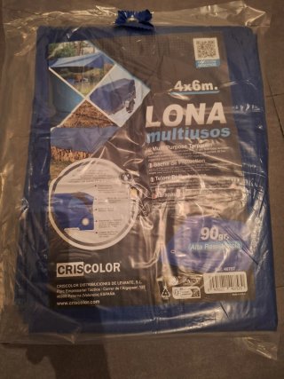 Lona Multiusos Criscolor 4x6m Azul