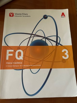 Libro Física y Química de tercero de la eso