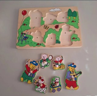 Pack 2 Puzzles Madera Infantiles