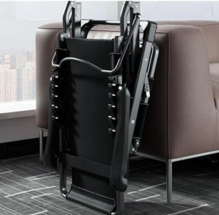 Tumbona Plegable Negra y Gris