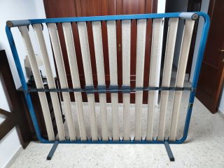Somier 150x190cm de fibra y metal