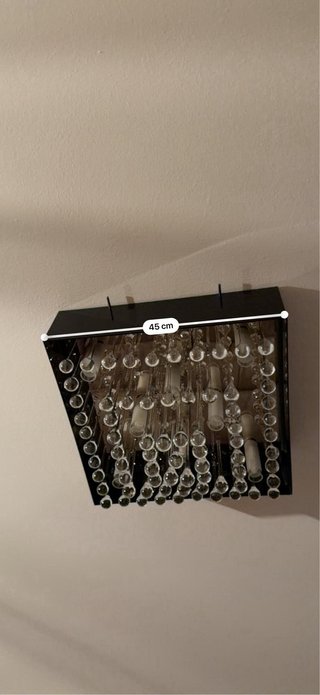 Lámpara de techo colgante de cristal