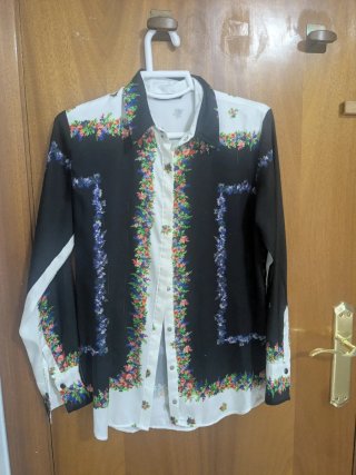 Camisa Desigual Talla 38 Estampada Flores